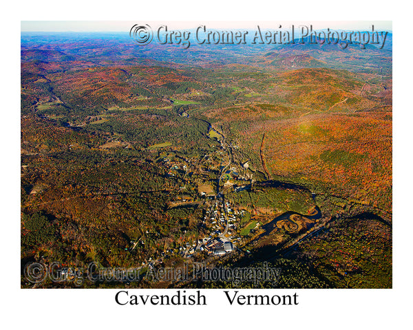 Aerial Photo of Cavendish, Vermont