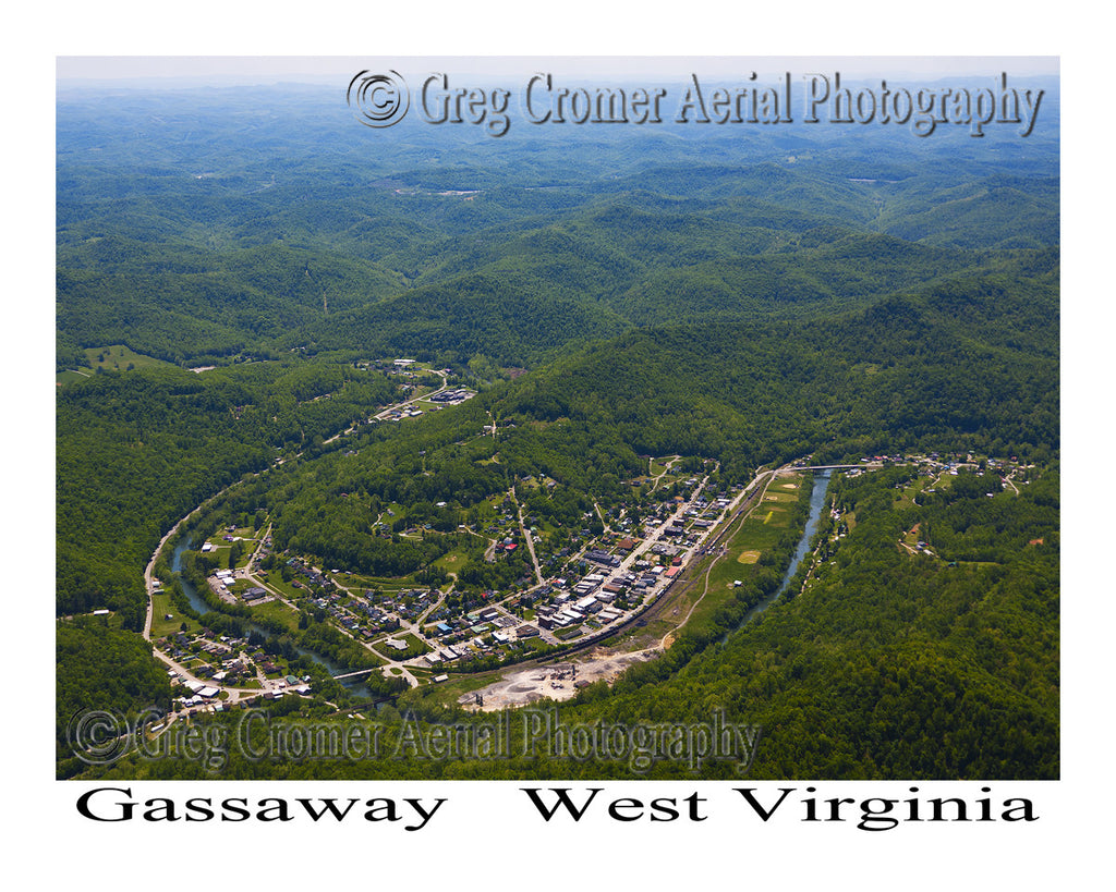 Aerial Photo of Gassaway, West Virginia
