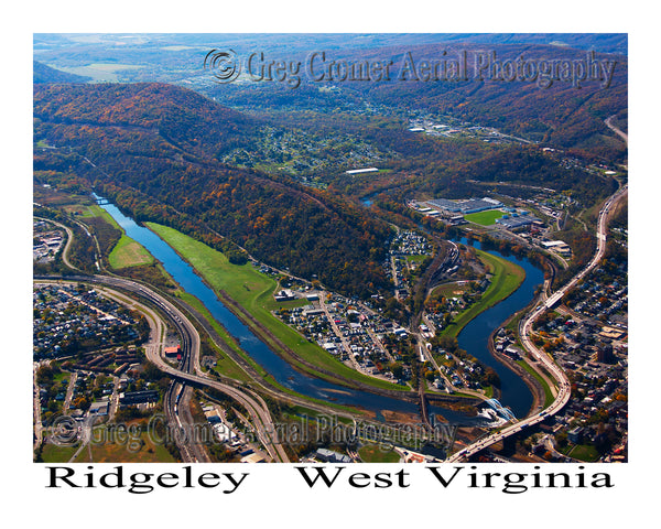 Aerial Photo of Ridgeley, West Virginia