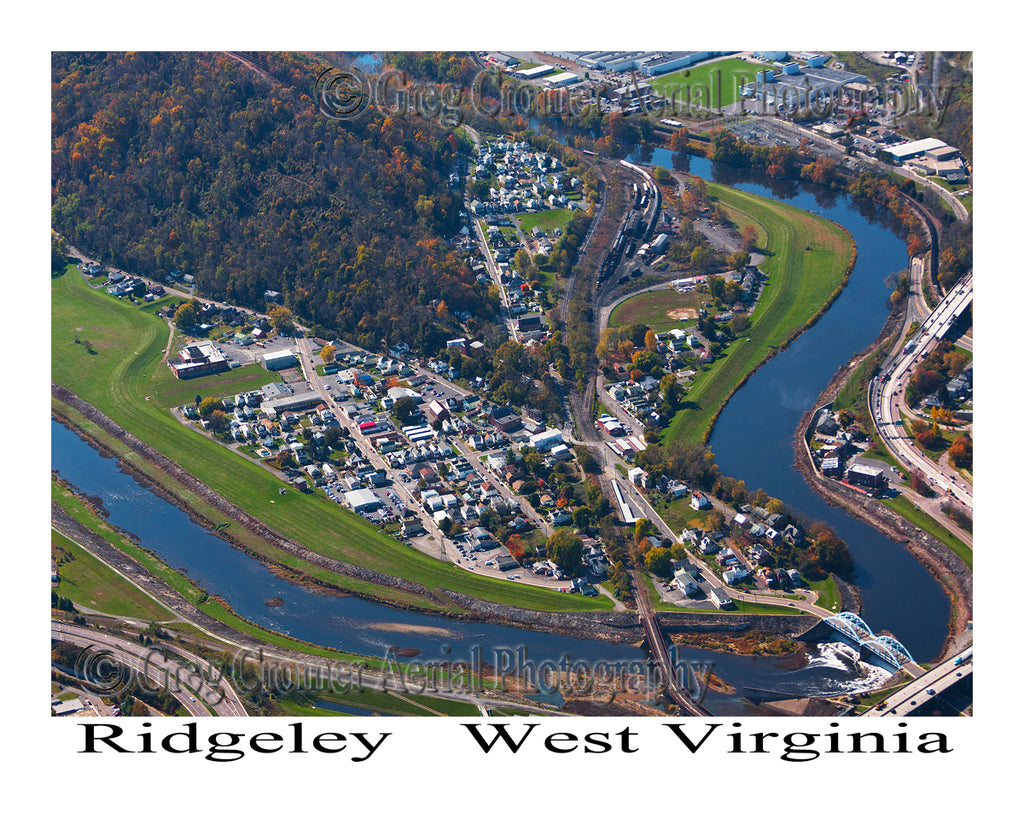 Aerial Photo of Ridgeley, West Virginia