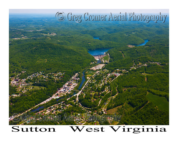 Aerial Photo of Sutton, West Virginia