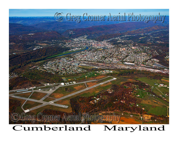 Aerial Photo of Cumberland, Maryland