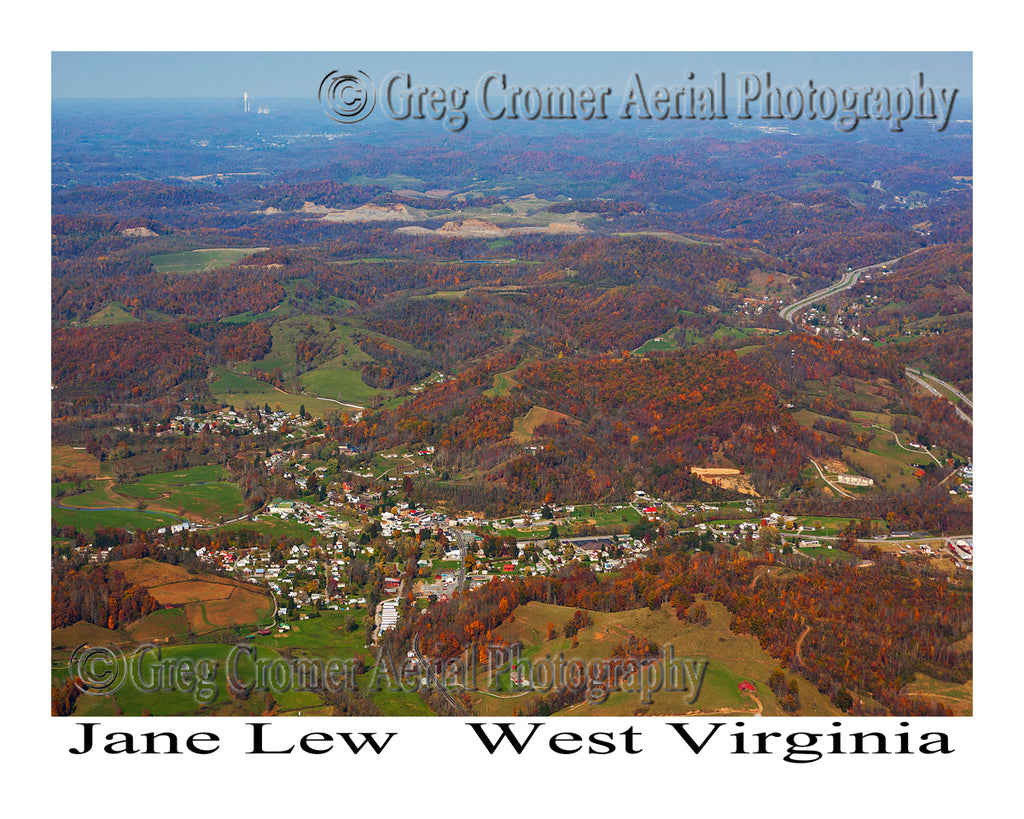 Aerial Photo of Jane Lew, West Virginia