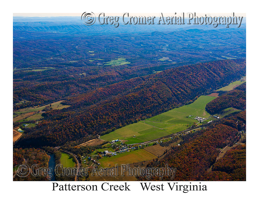 Aerial Photo of Pattersons Creek, West Virginia