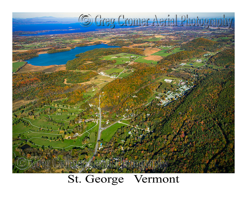 Aerial Photo of St. George, Vermont