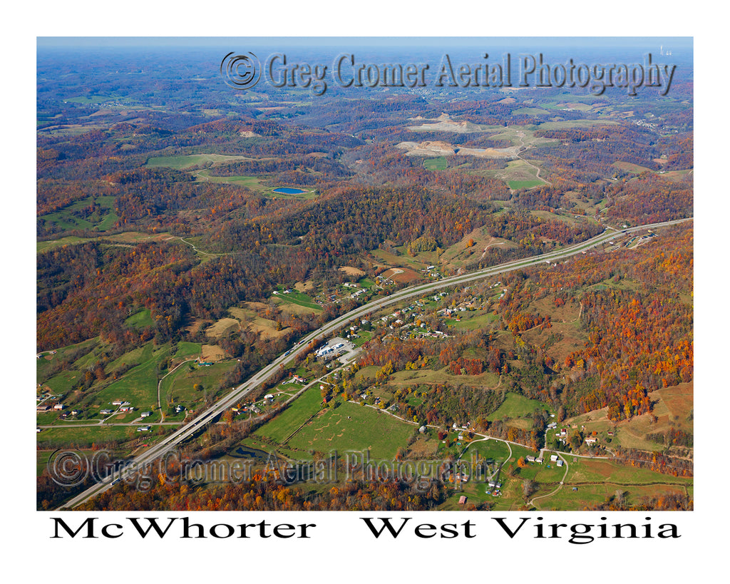 Aerial Photo of McWhorter, West Virginia