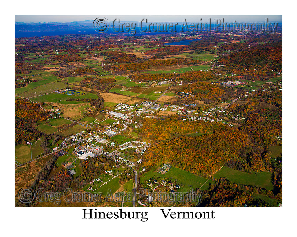 Aerial Photo of Hinesburg, Vermont
