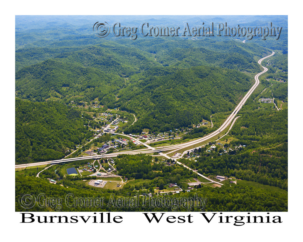 Aerial Photo of Burnsville, West Virginia