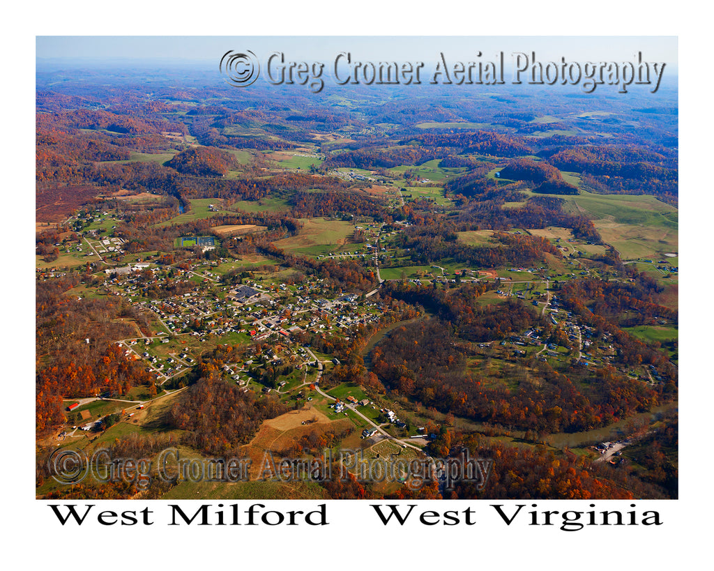 Aerial Photo of West Milford, West Virginia
