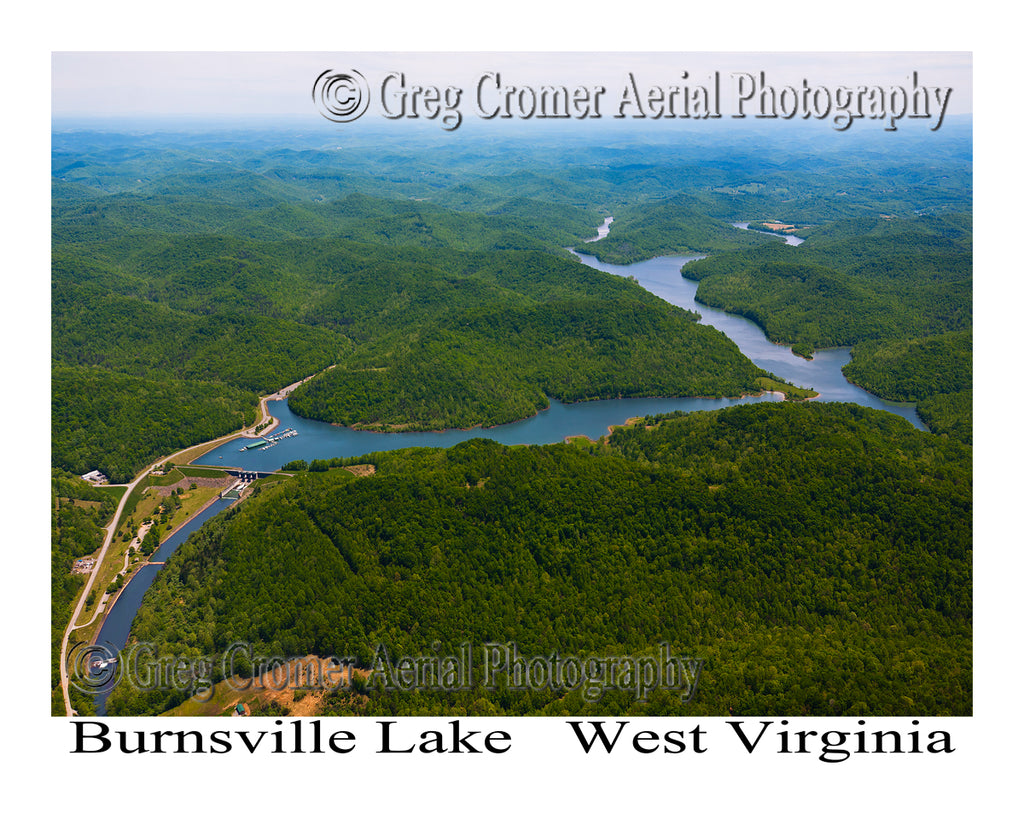 Aerial Photo of Burnsville Lake - Burnsville, West Virginia
