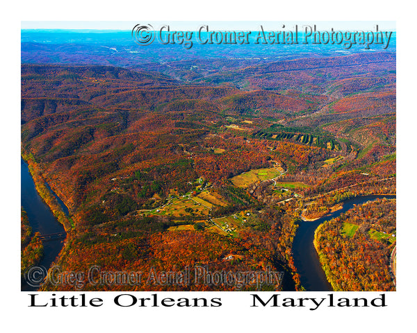Aerial Photo of Little Orleans, Maryland