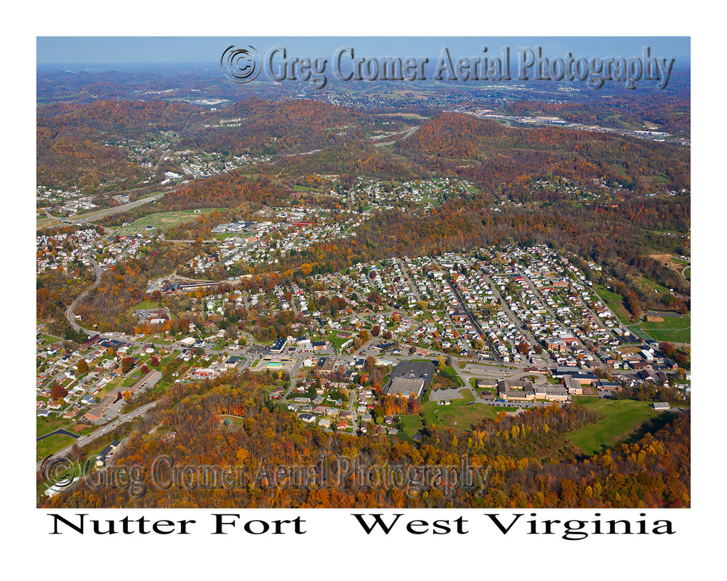 Aerial Photo of Nutter Fort, West Virginia