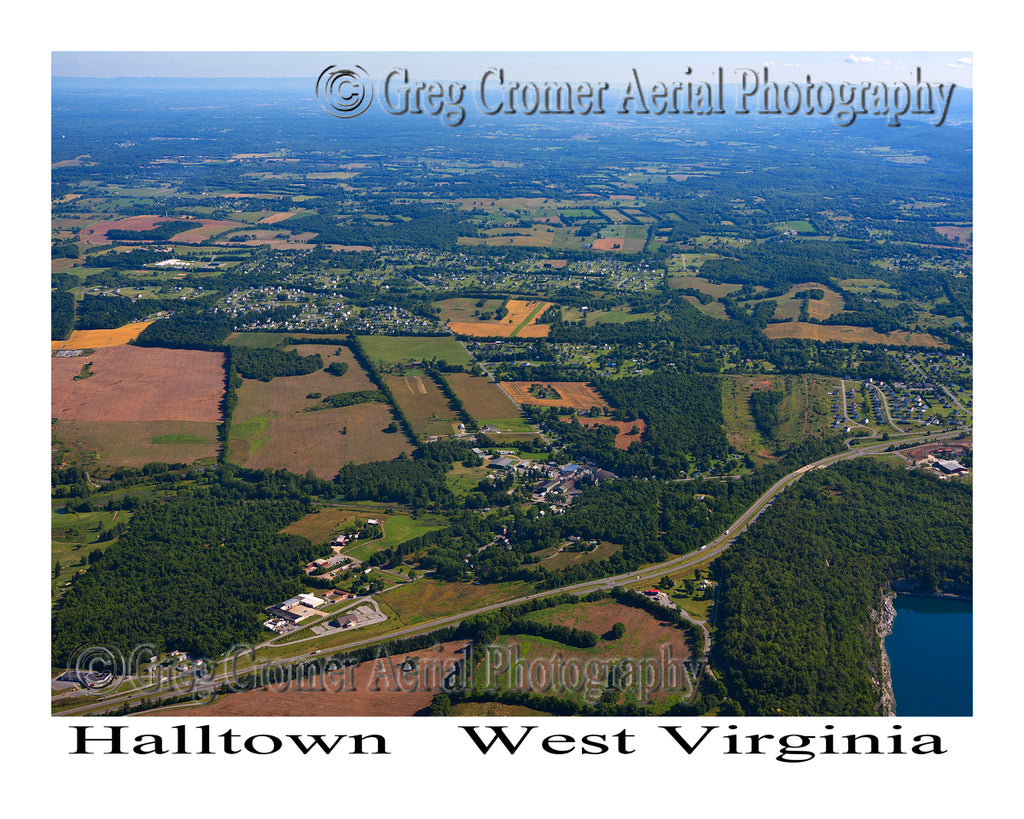 Aerial Photo of Halltown, West Virginia