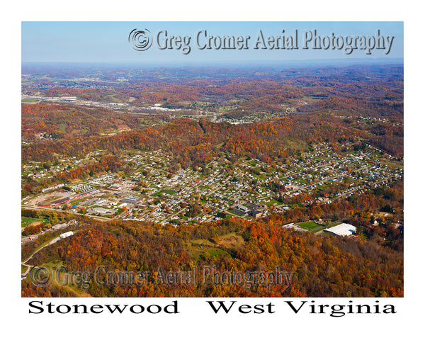 Aerial Photo of Stonewood, West Virginia