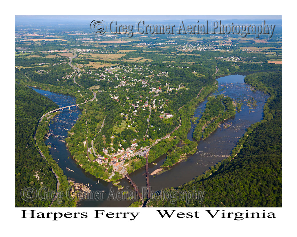 Aerial Photo of Harpers Ferry, West Virginia