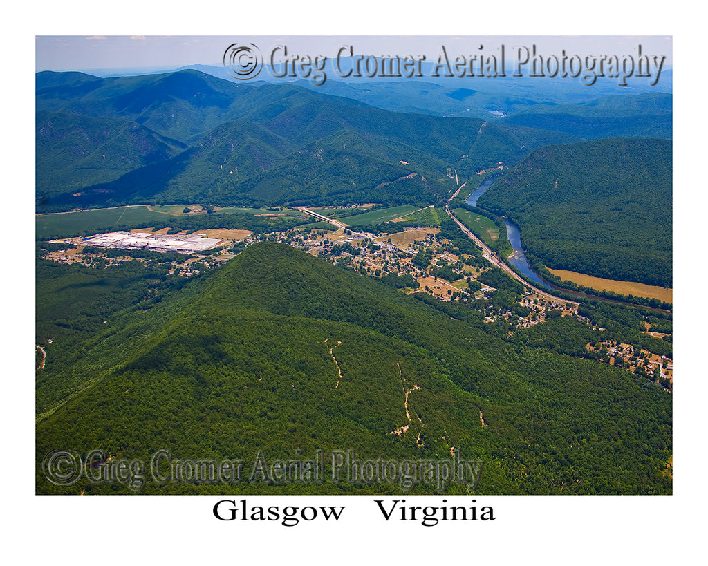 Aerial Photo of Glasgow, Virginia