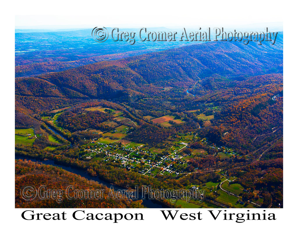 Aerial Photo of Great Cacapon, West Virginia