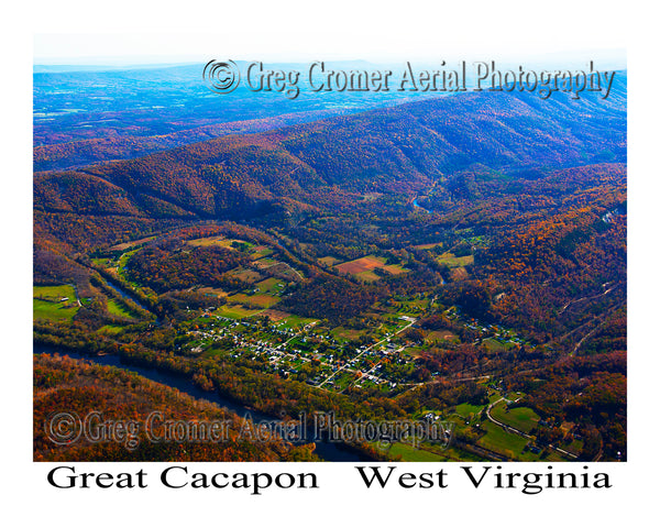 Aerial Photo of Great Cacapon, West Virginia