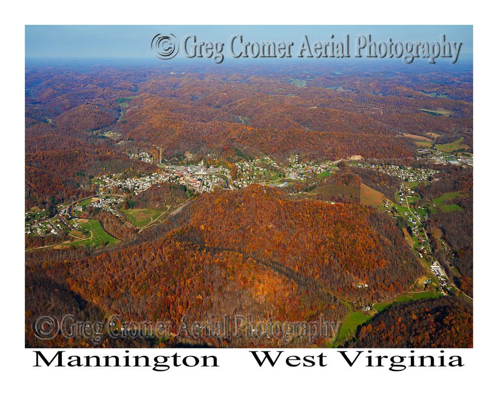 Aerial Photo of Mannington, West Virginia