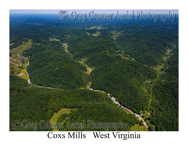 Aerial Photo of Coxs Mills, West Virginia