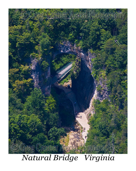 Aerial Photo of Natural Bridge, Virginia