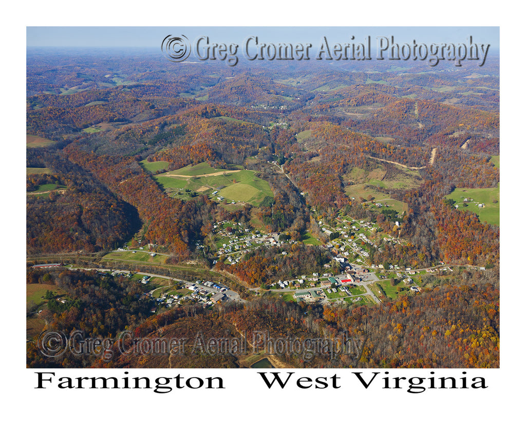 Aerial Photo of Farmington, West Virginia