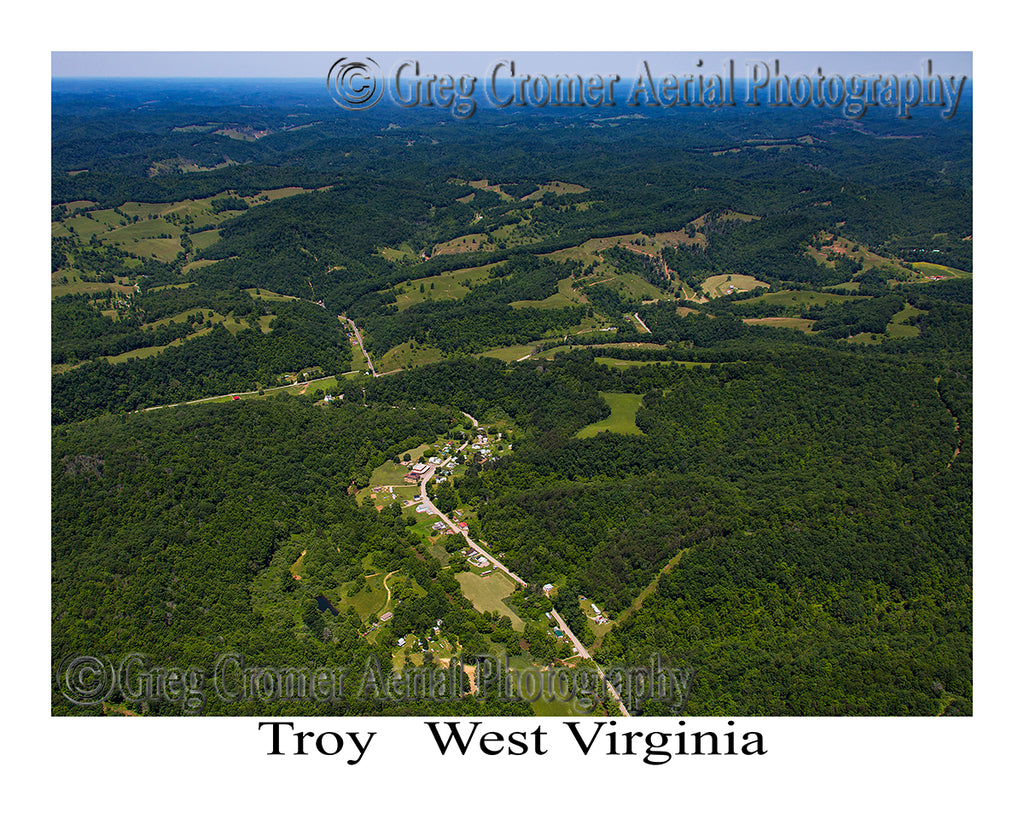Aerial Photo of Troy, West Virginia