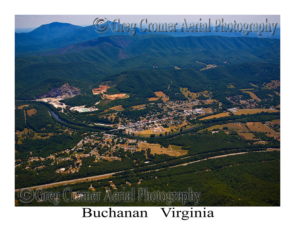 Aerial Photo of Buchanan, Virginia