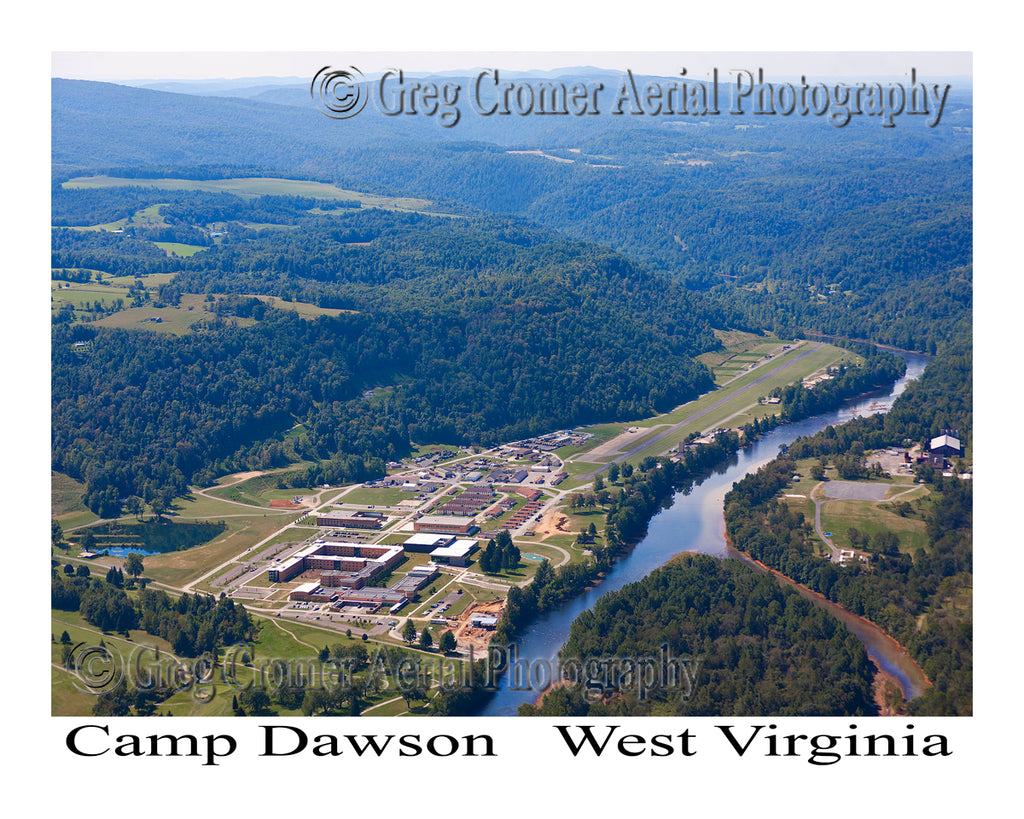 Aerial Photo of Camp Dawson AAF - Kingwood, West Virginia