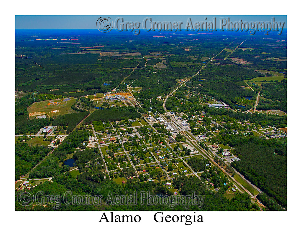 Aerial Photo of Alamo, Georgia