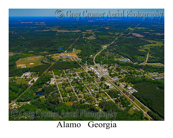 Aerial Photo of Alamo, Georgia