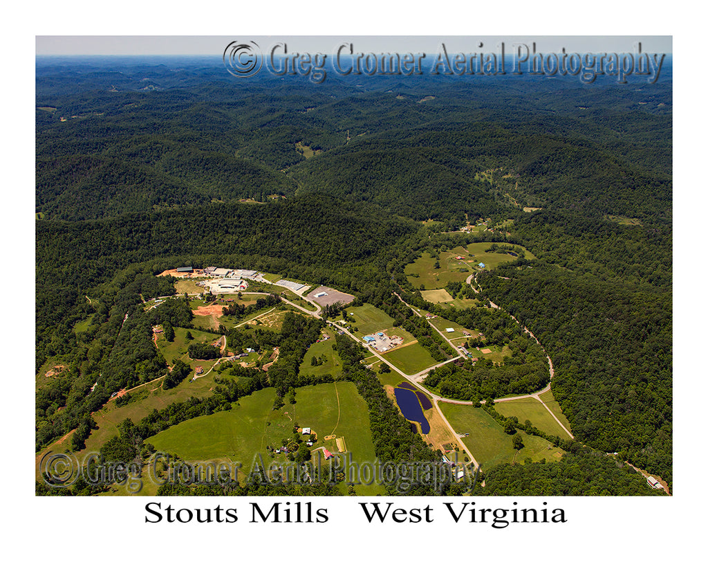 Aerial Photo of Stouts Mills, West Virginia