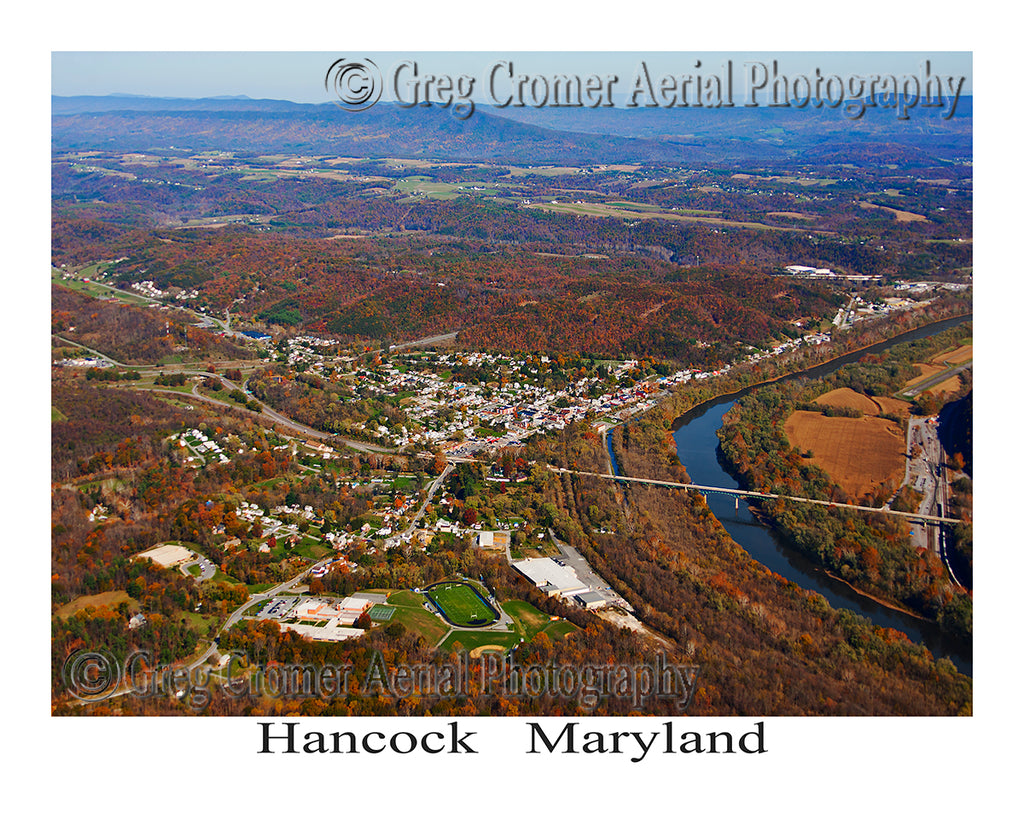 Aerial Photo of Hancock, Maryland