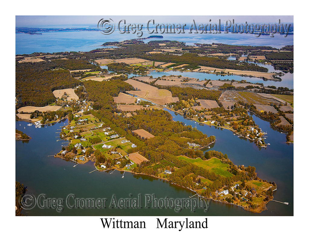 Aerial Photo of Wittman, Maryland