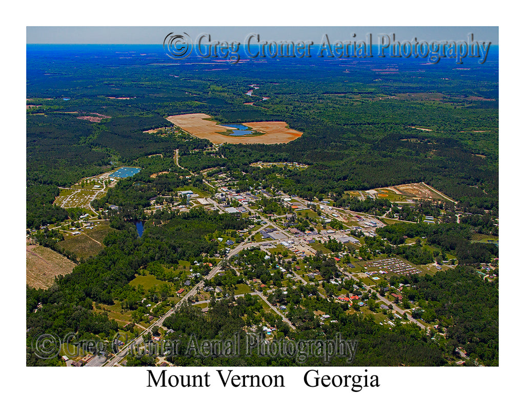 Aerial Photo of Mount Vernon, Georgia