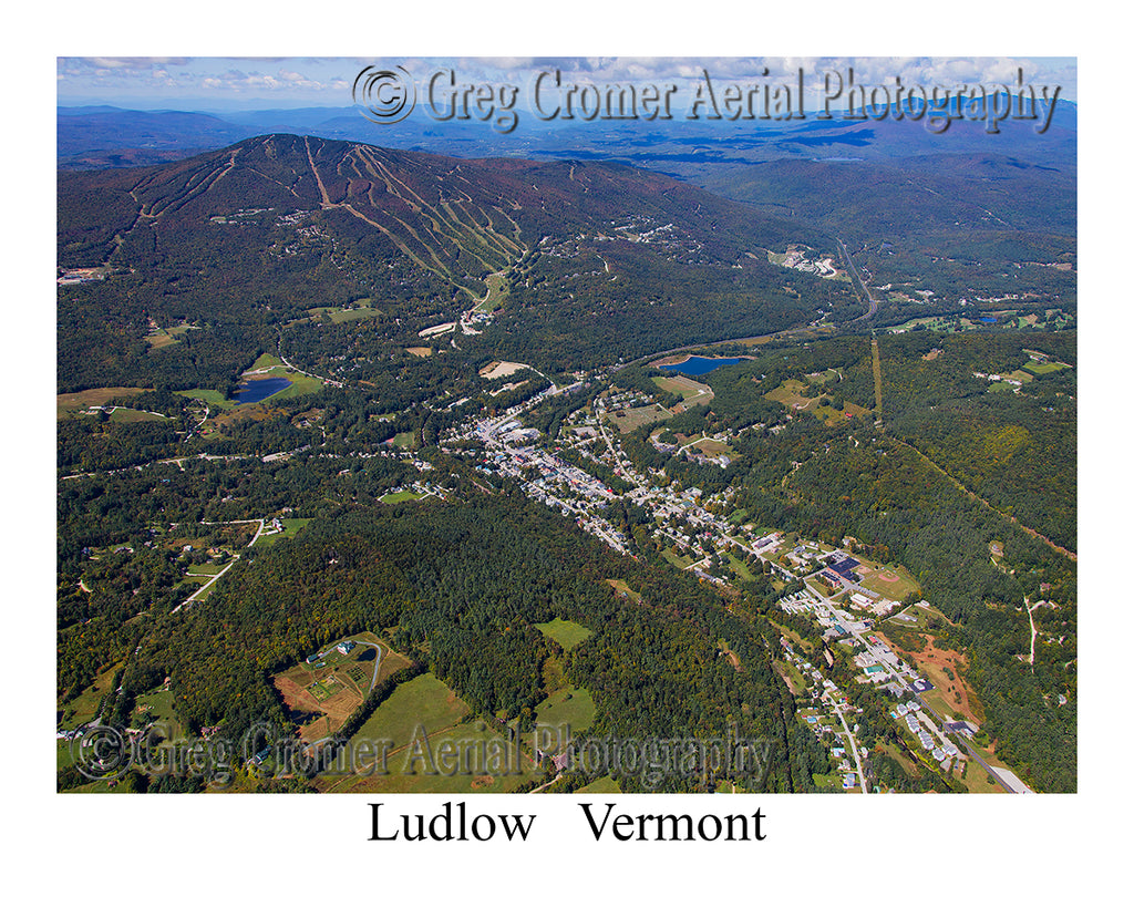 Aerial Photo of Ludlow, Vermont