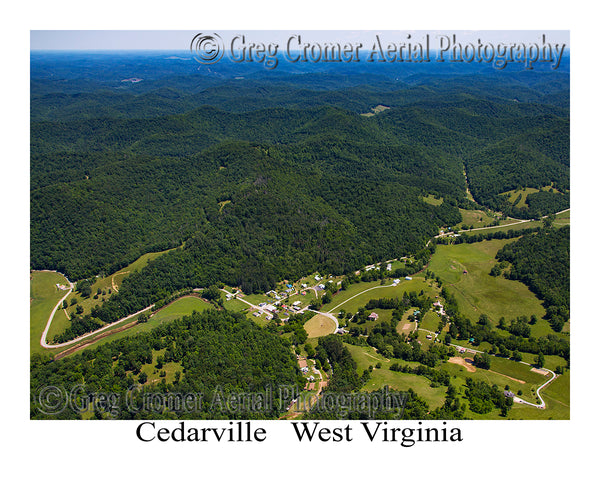 Aerial Photo of Cedarville, West Virginia