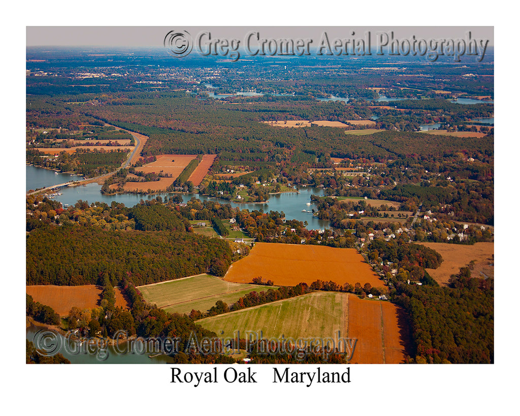 Aerial Photo of Royal Oak, Maryland