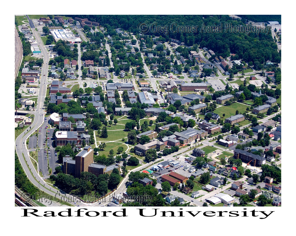 Aerial Photo of Radford University - Radford, Virginia