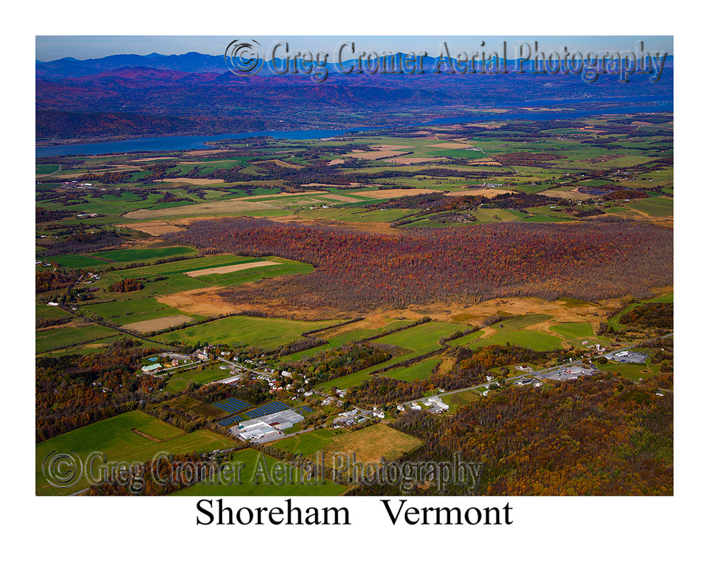 Aerial Photo of Shoreham, Vermont
