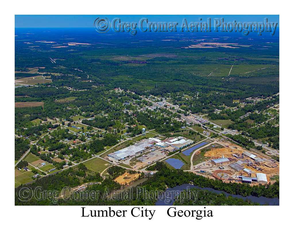 Aerial Photo of Lumber City, Georgia