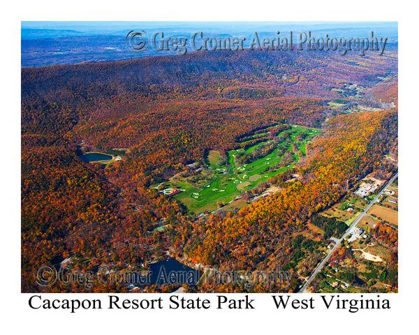 Aerial Photo of Cacapon State Park, West Virginia