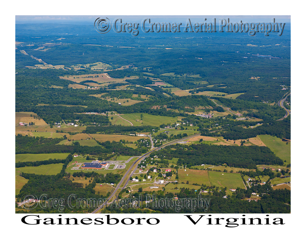 Aerial Photo of Gainesboro, Virginia