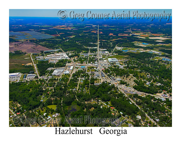Aerial Photo of Hazlehurst, Georgia