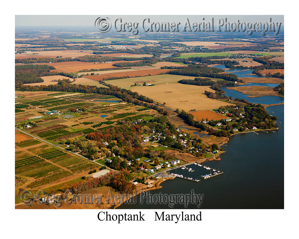 Aerial Photo of Choptank, Maryland