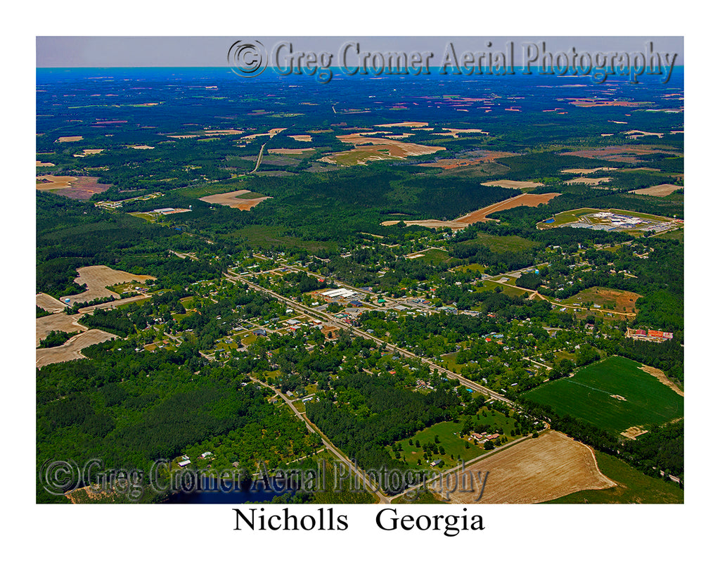 Aerial Photo of Nicholls, Georgia