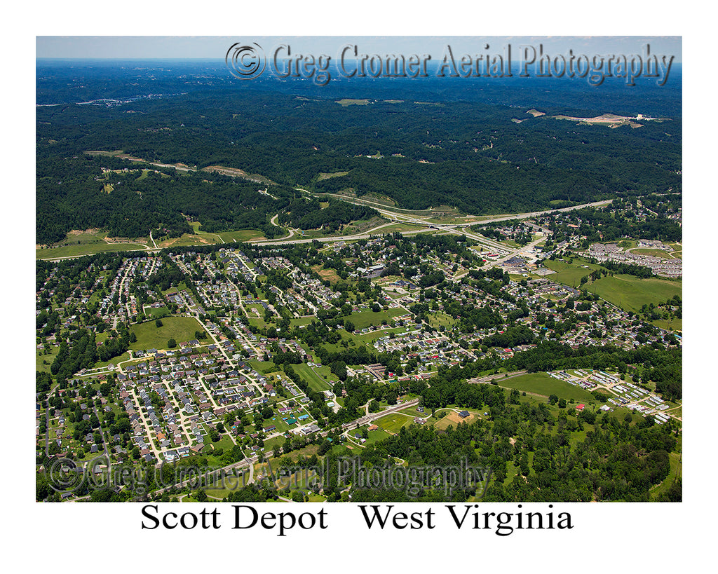 Aerial Photo of Scott Depot, West Virginia