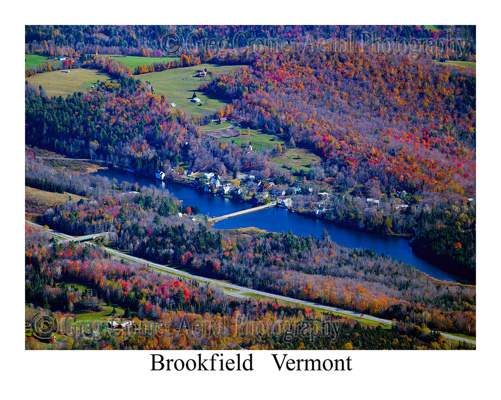 Aerial Photo of Brookfield, Vermont