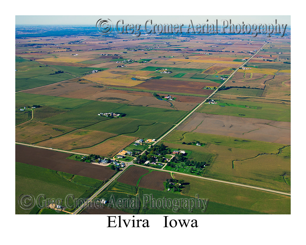Aerial Photo of Elvira, Iowa
