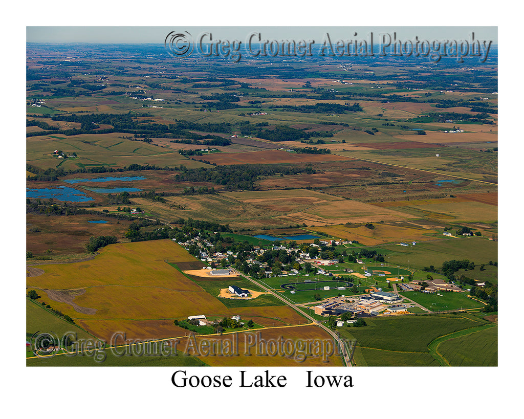 Aerial Photo of Goose Lake, Iowa